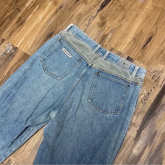 VTG 80s Retro Sergio Valente Two Tone Western Jeans - Picture 6 of 11